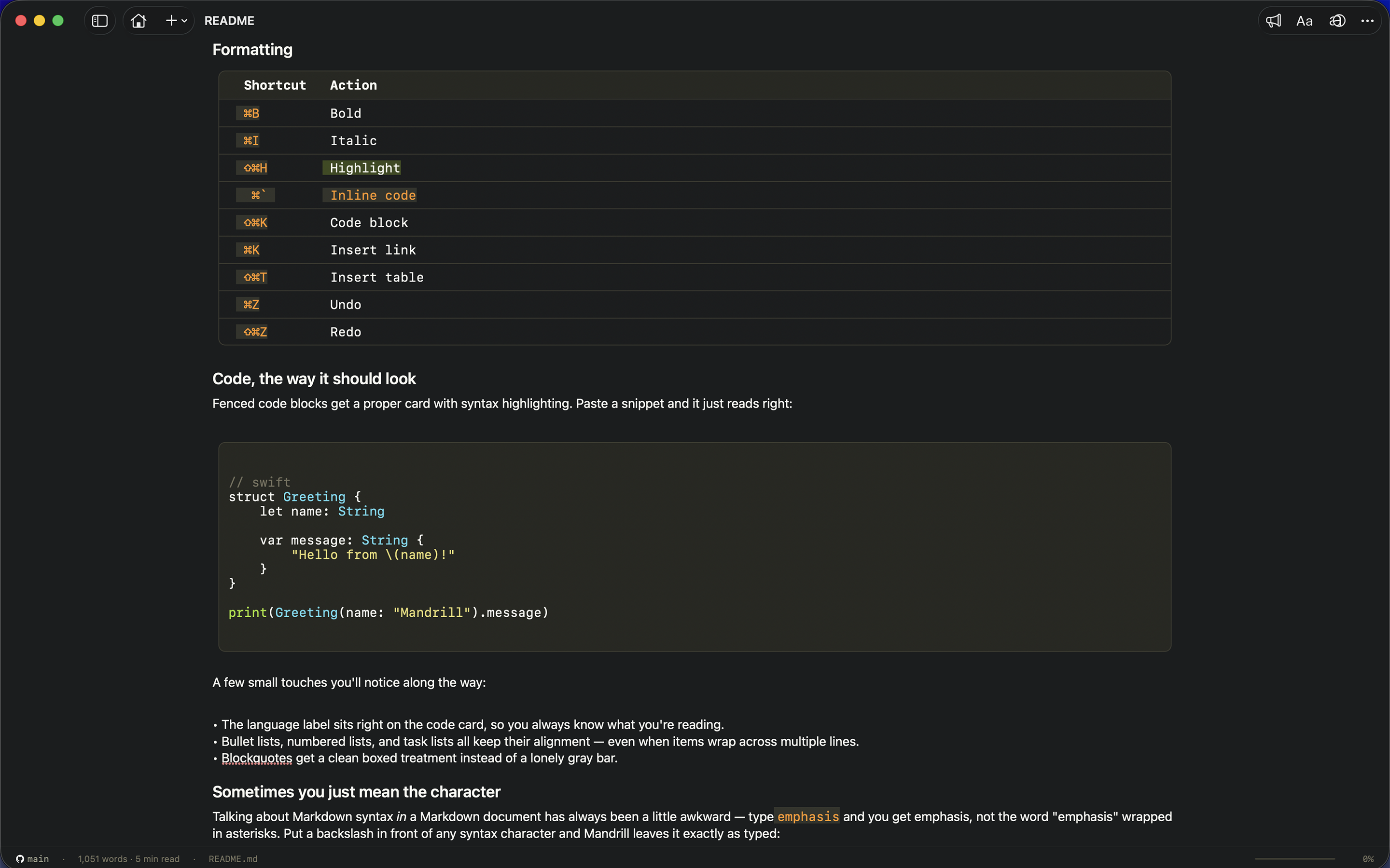 Mandrill Molokai theme